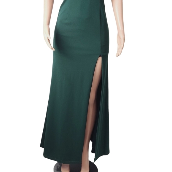 LULU’S Forest Green Maxi Dress Gown Size: S - Picture 8 of 14